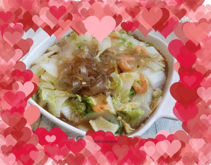 Braised Vermicelli with Shrimp and Cabbage