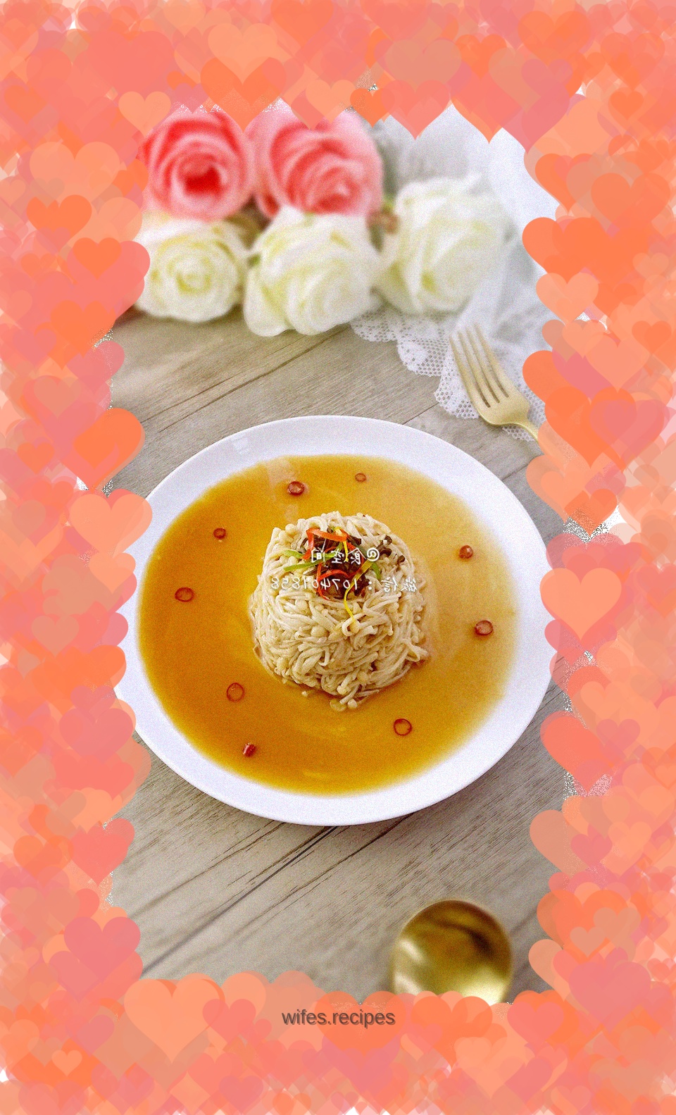 Simple and brilliant---stir-fried enoki mushrooms