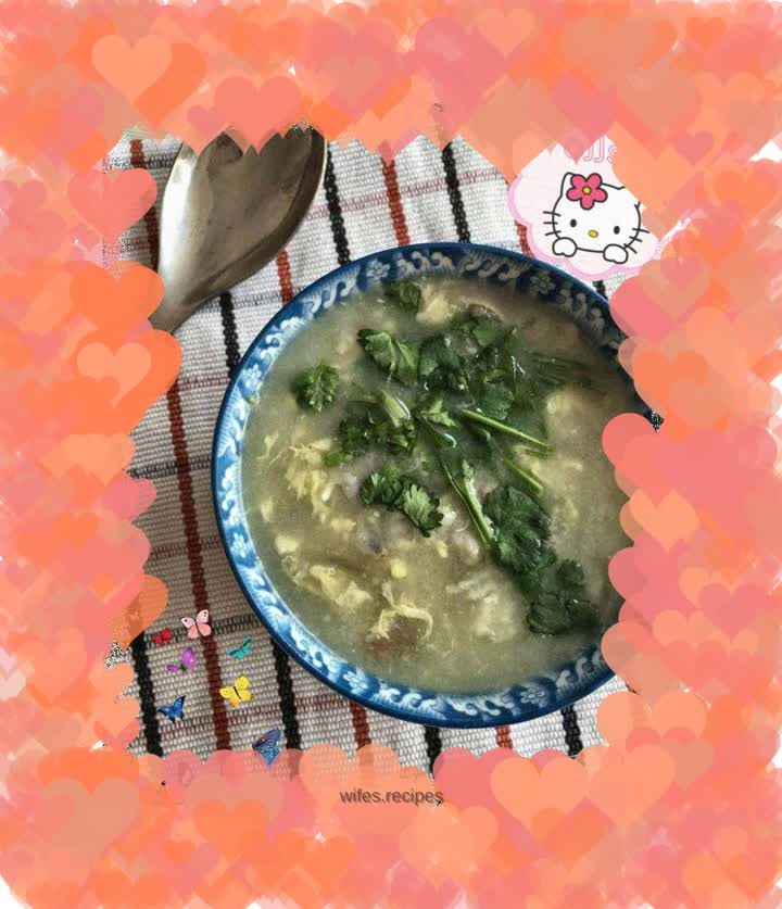 Wisteria flower soup