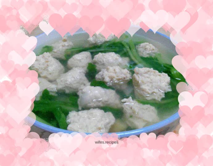 Chicken meatballs and cabbage soup