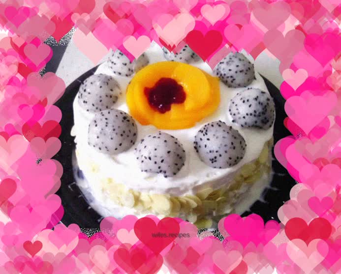 6-inch cream fruit cake (Chiffon)