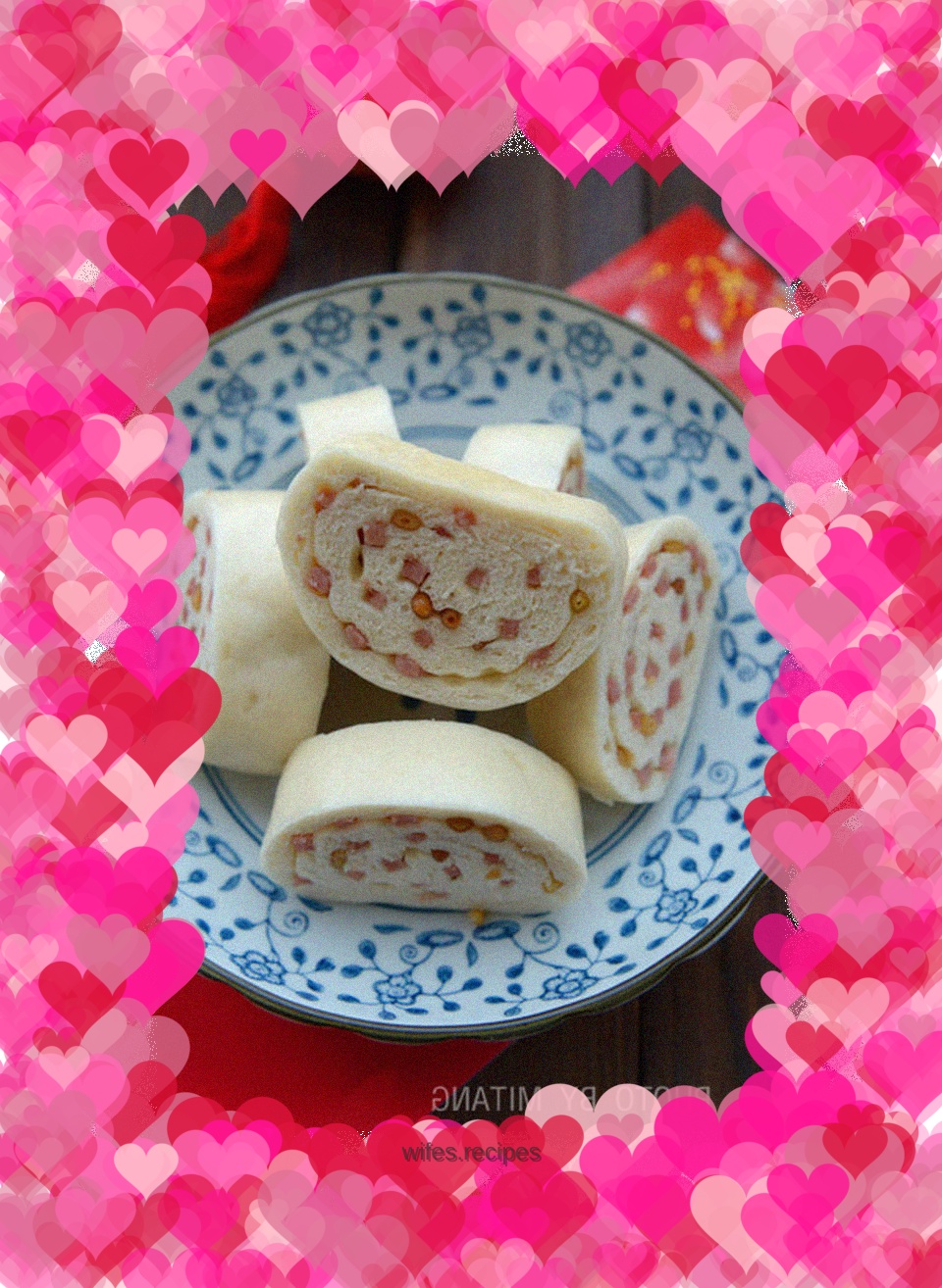 Pine meat chicken fat roll