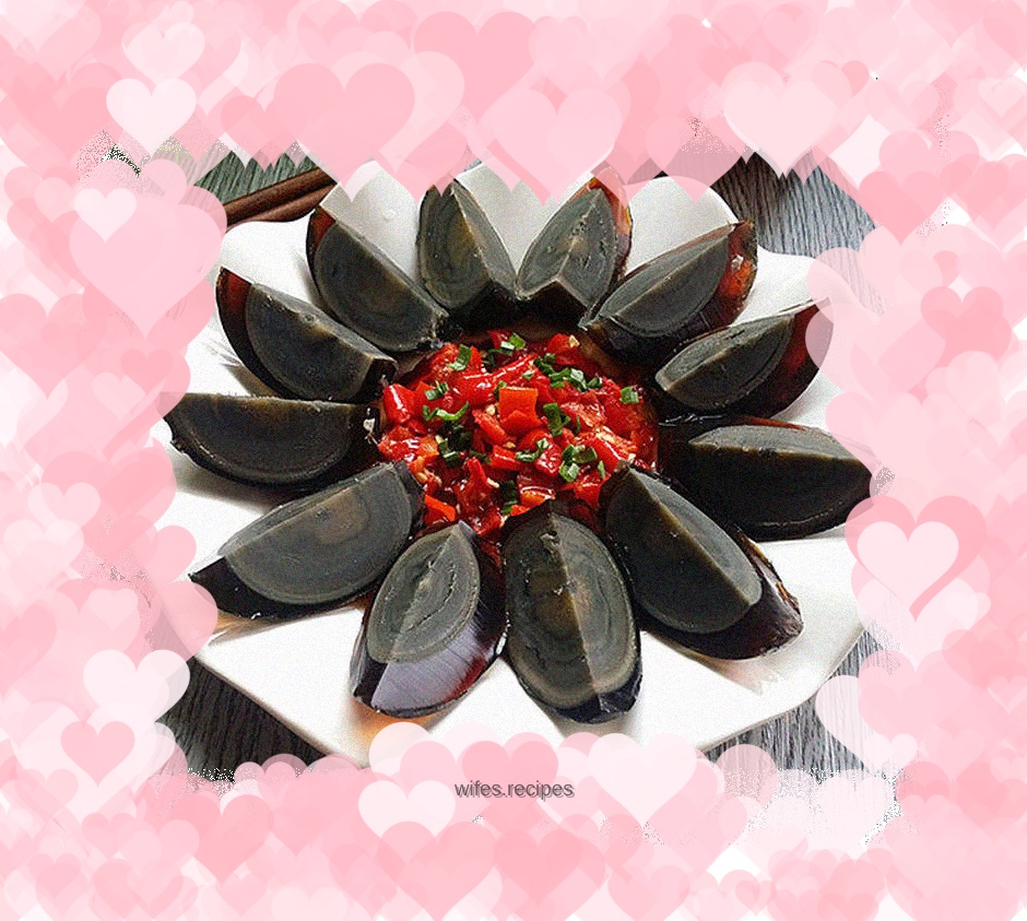 Preserved Egg with Chopped Pepper