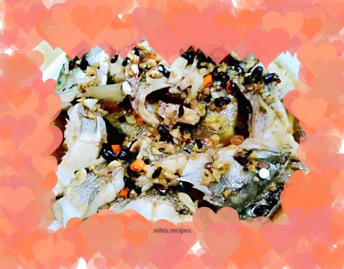 Steamed Sea Bass with Garlic and Black Bean Sauce