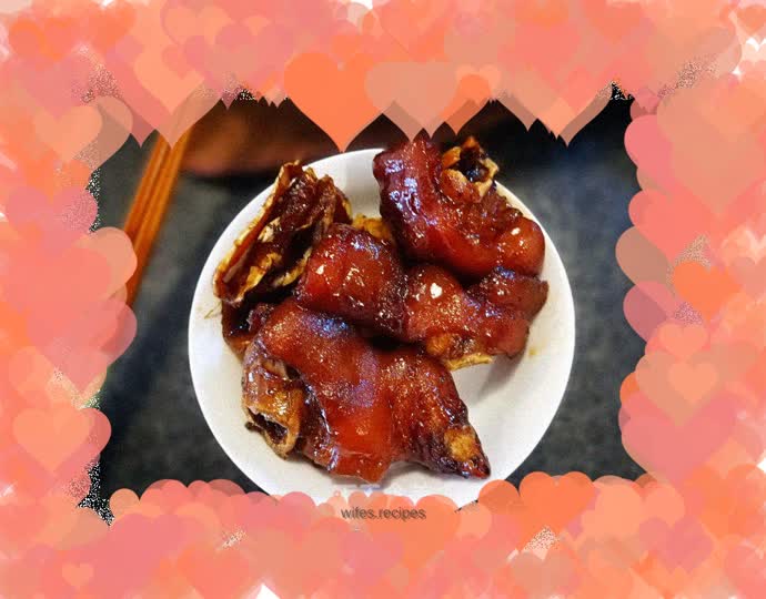 Simple version of pork trotters and ginger