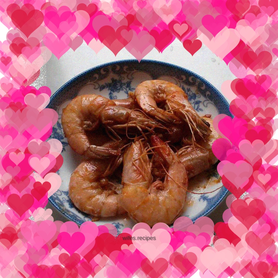 Grilled prawns