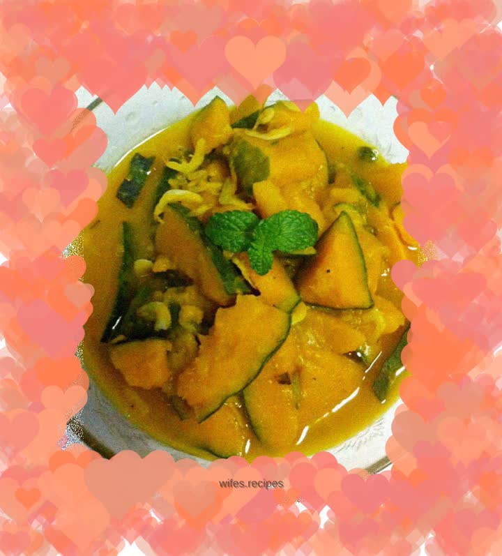 Stewed Pumpkin with Shrimp Skin