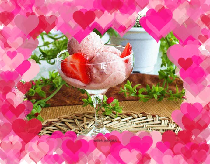 Strawberry ice cream