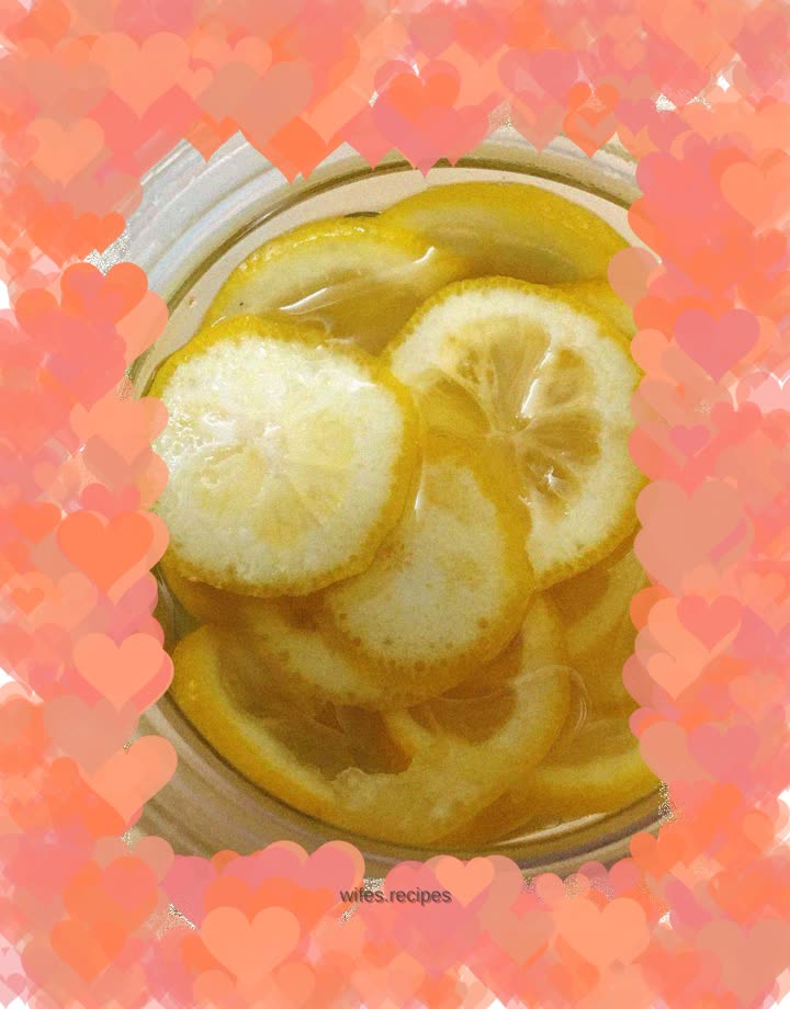 Lemon honey water
