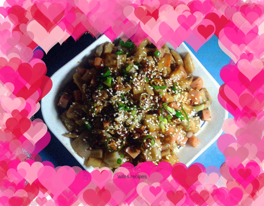 Spicy lotus root diced