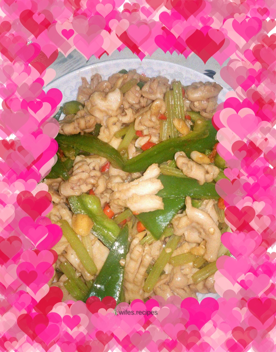 Stir-fried pork intestines