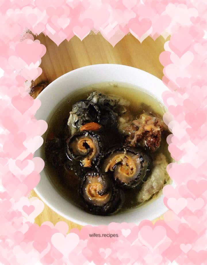 New Mark Sea Cucumber Black-bone Chicken Soup