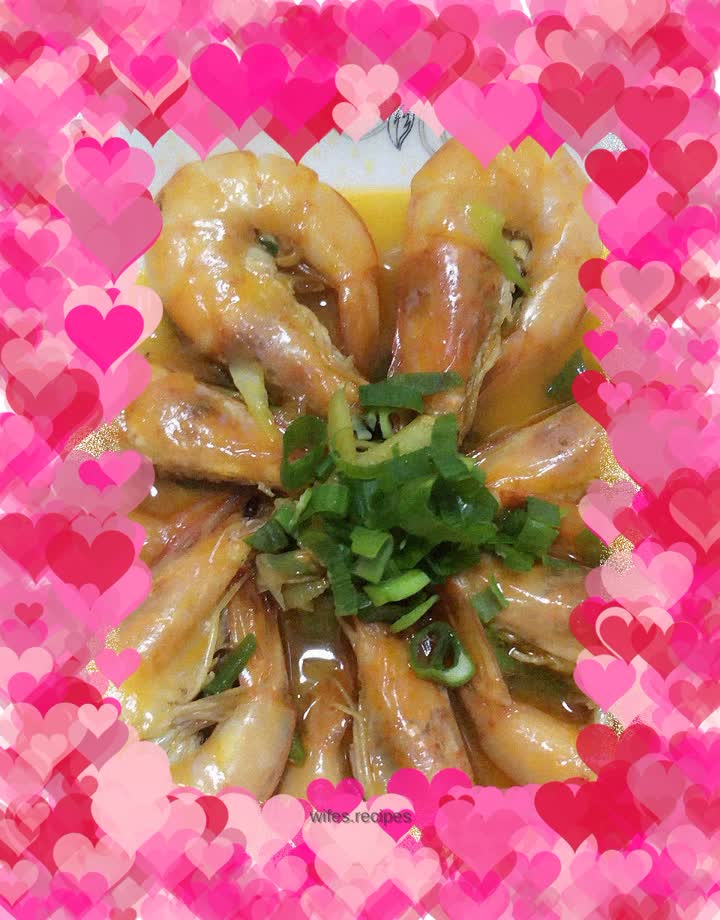 Homemade braised prawns