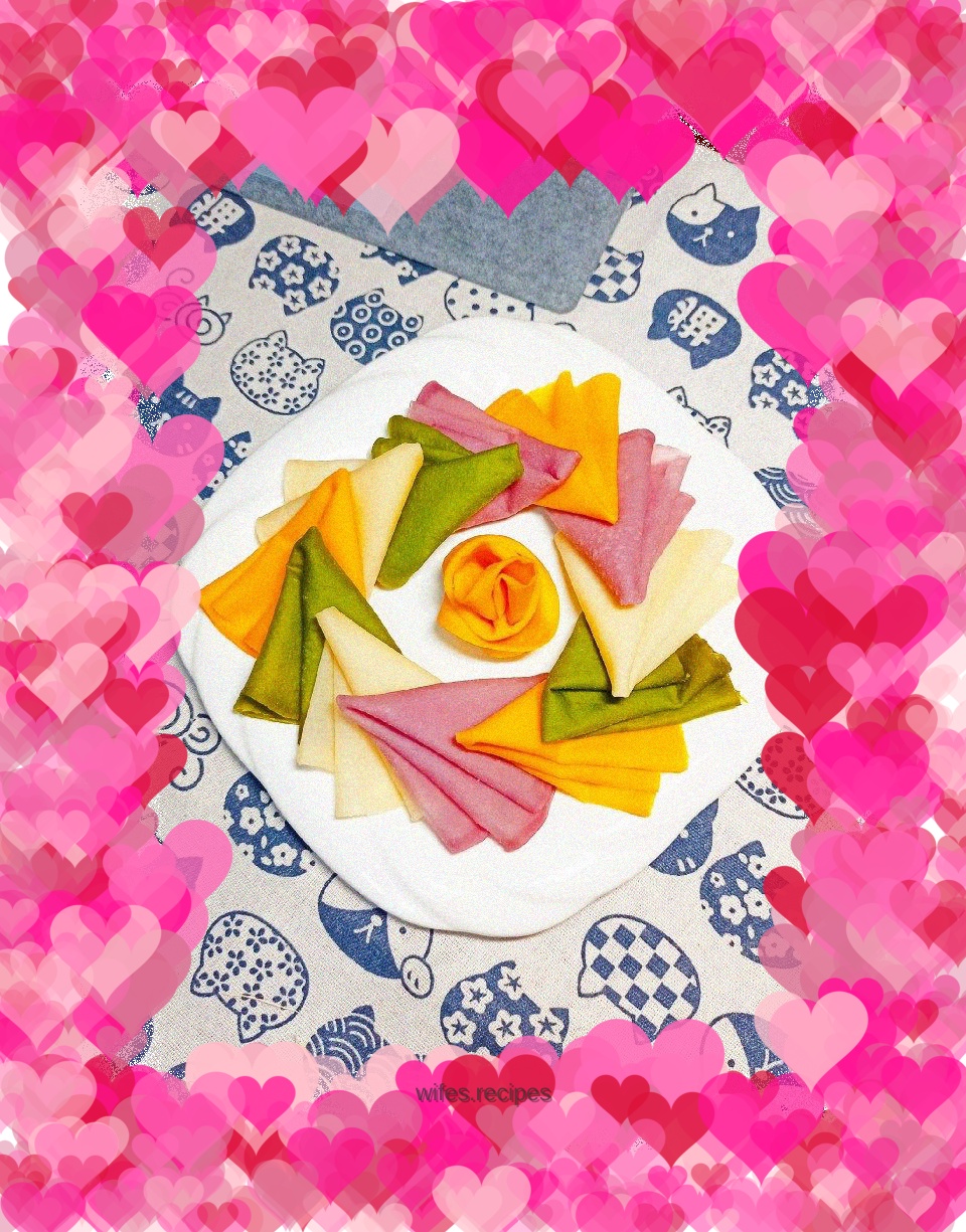 Four-color steamed spring cake