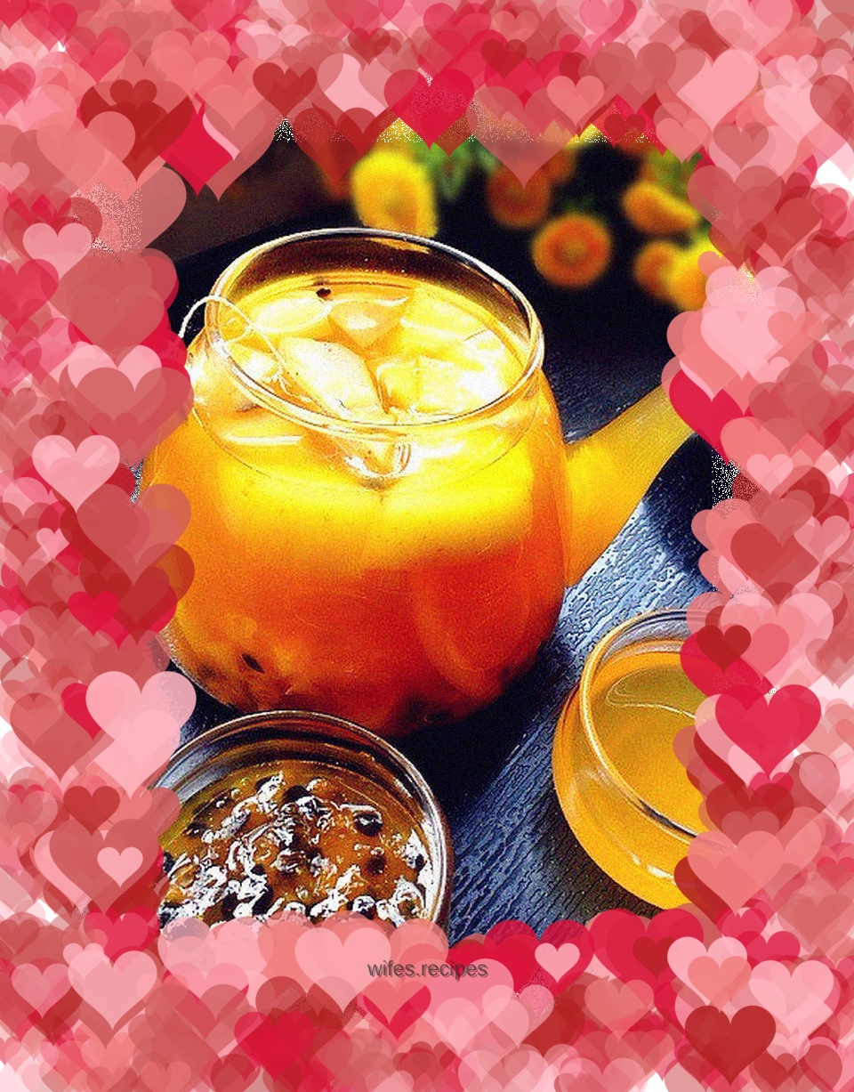 Passion fruit honey tea