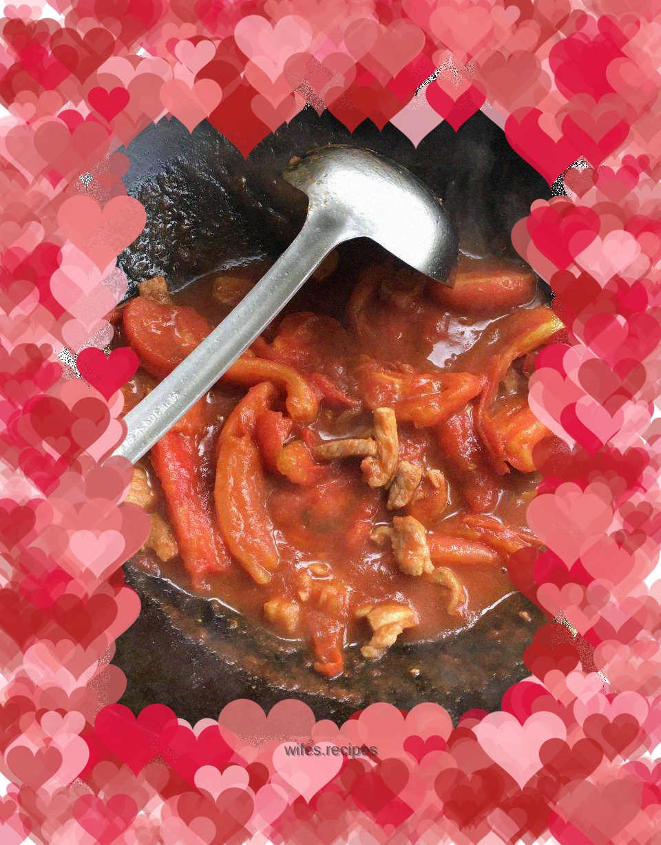 Stir-fried meat with tomatoes, light and delicious, not greasy