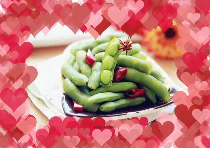 Braised edamame