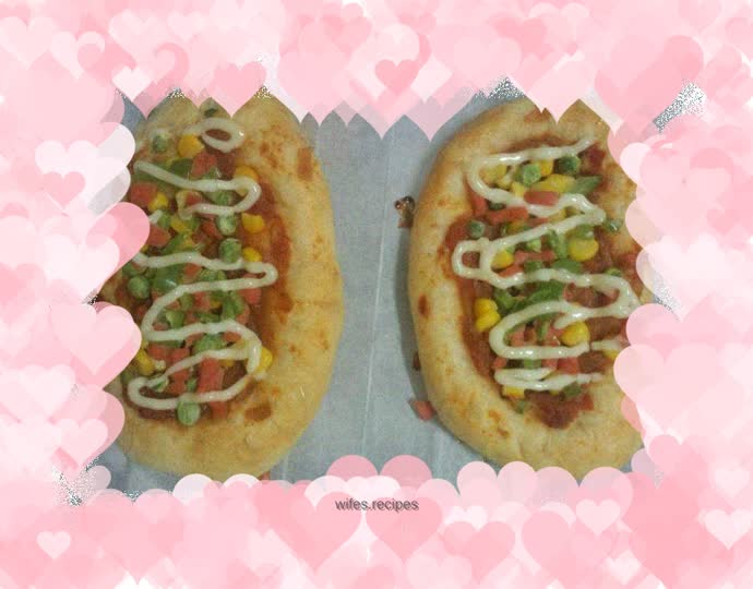 Corn and ham salad bag