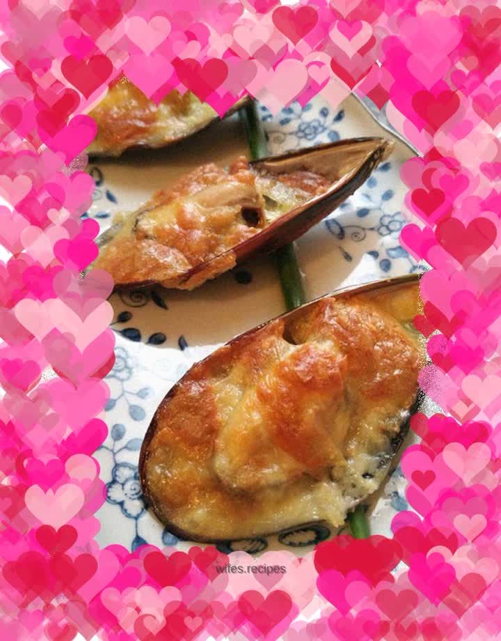 Xiao Ce’s seafood recipe today: cheese mussels, shell vegetables, mussels