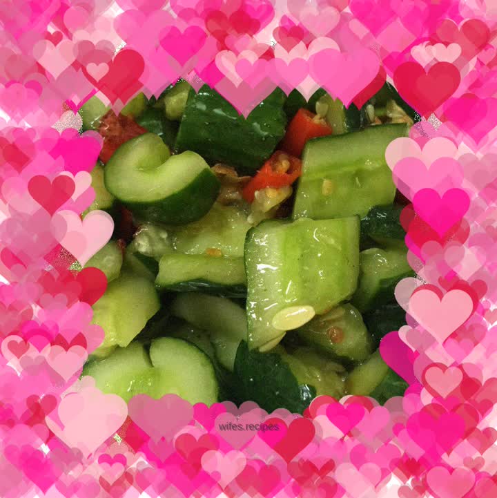 Pat the cucumber