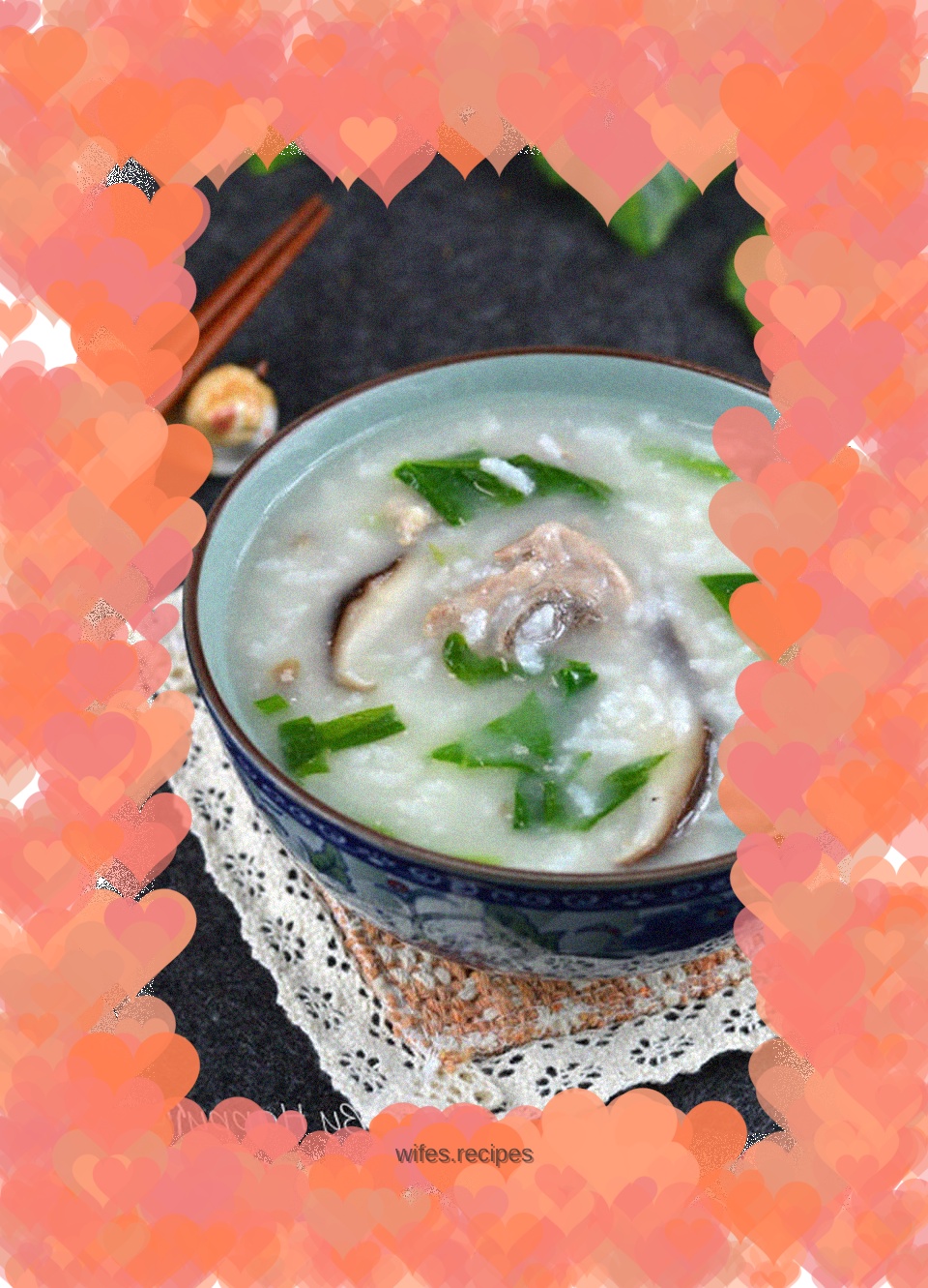 Mushroom and Pork Ribs Porridge