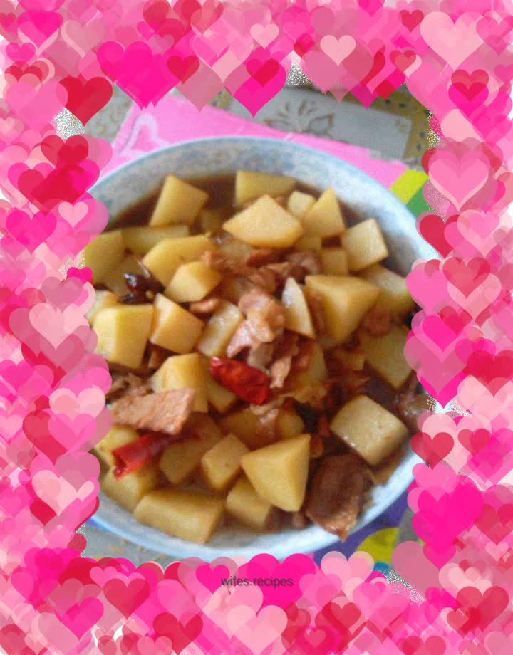 Braised potatoes
