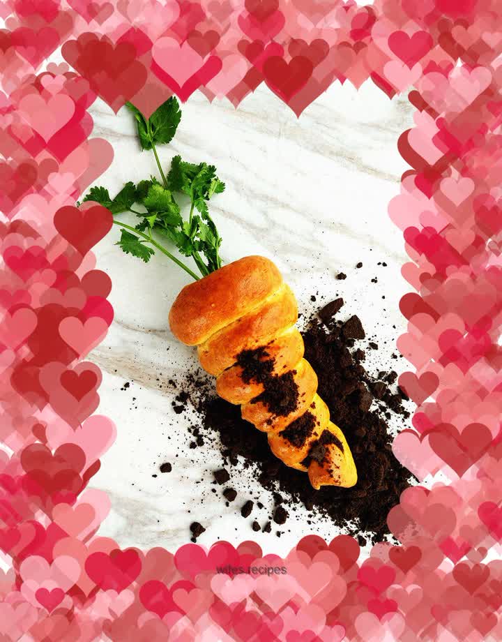 Carrot Soy Milk Hot Dog Bun