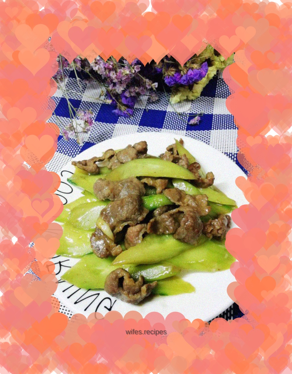 Beef Stir-fried Cucumber