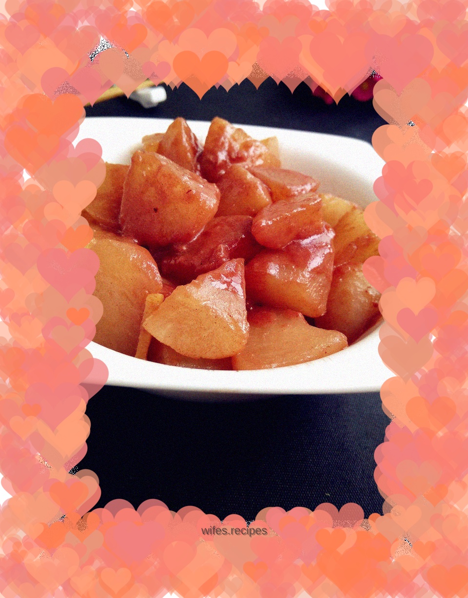 Braised radish with fermented bean curd