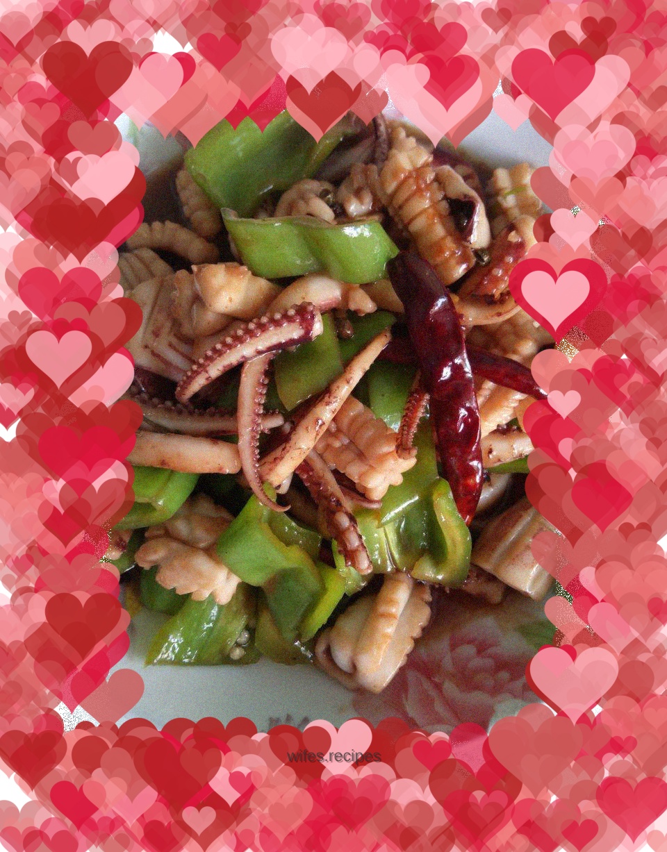 Stir-fried squid