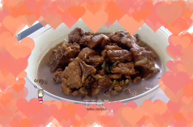 Home-style braised pork ribs