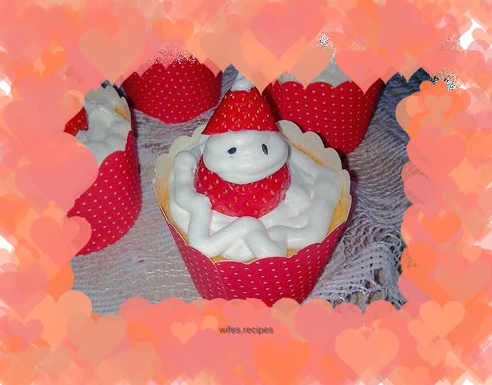 Strawberry Santa Cake