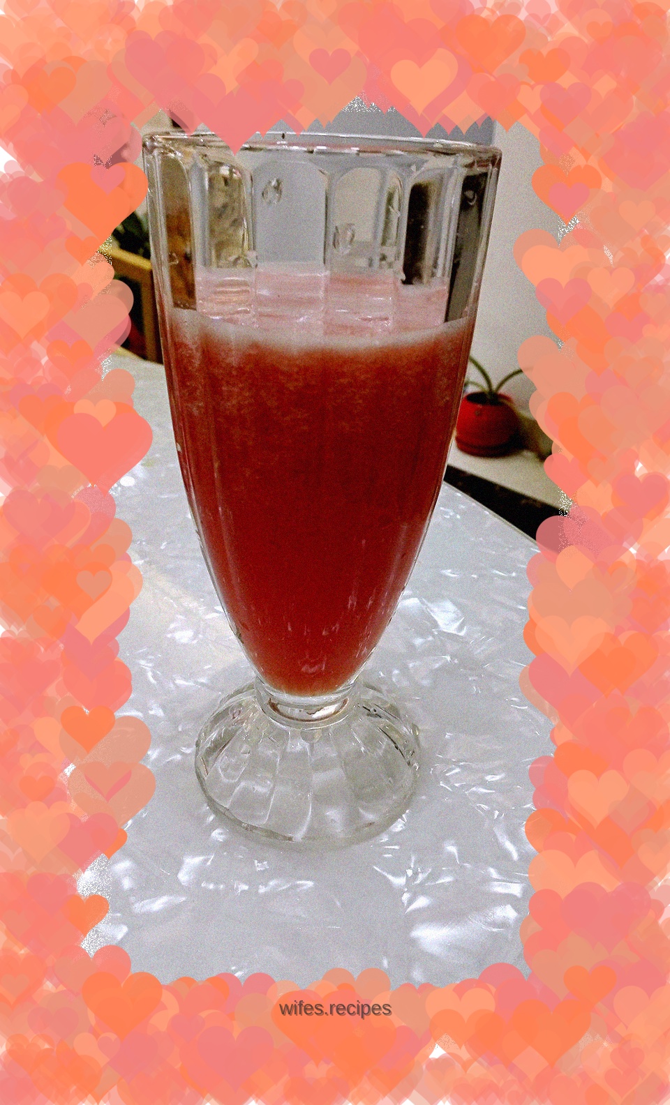 Freshly squeezed watermelon juice