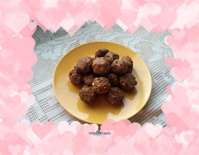 Bean dregs and meatballs - non-fried air fryer version