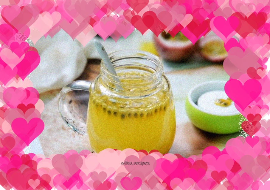 Passion fruit honey water