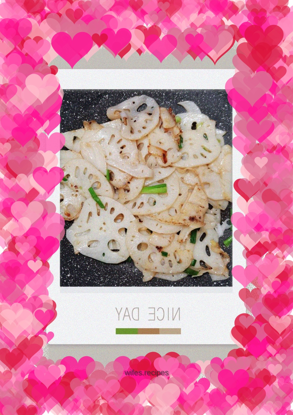 Vegetarian fried lotus root slices