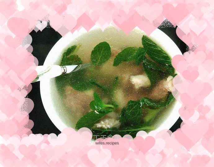 Beef and Mint Soup