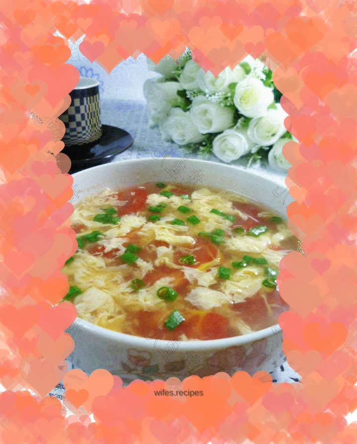 Tomato and Egg Drop Soup