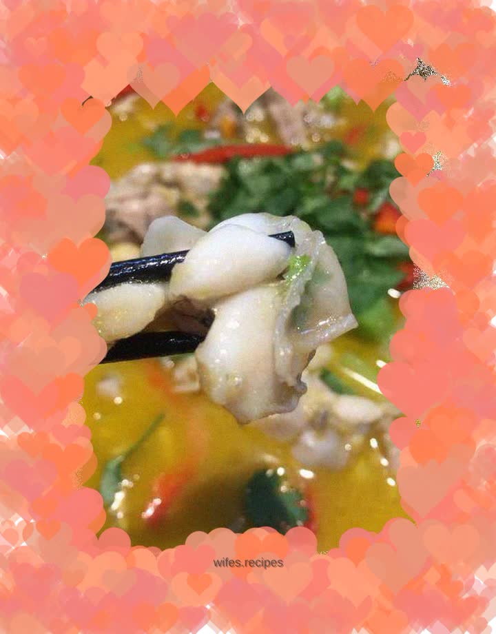 Bullfrog in sour soup