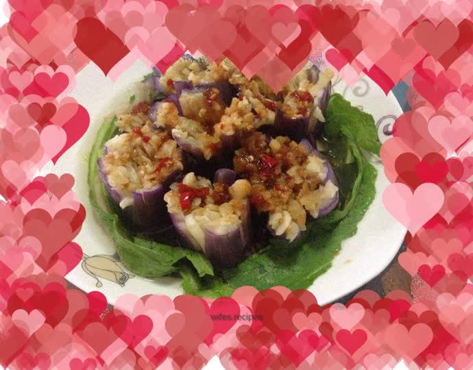 Eggplant with garlic paste