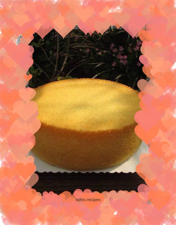 Finally, I used the dura mater to make a non-collapse chiffon - an eight-inch round mold chiffon