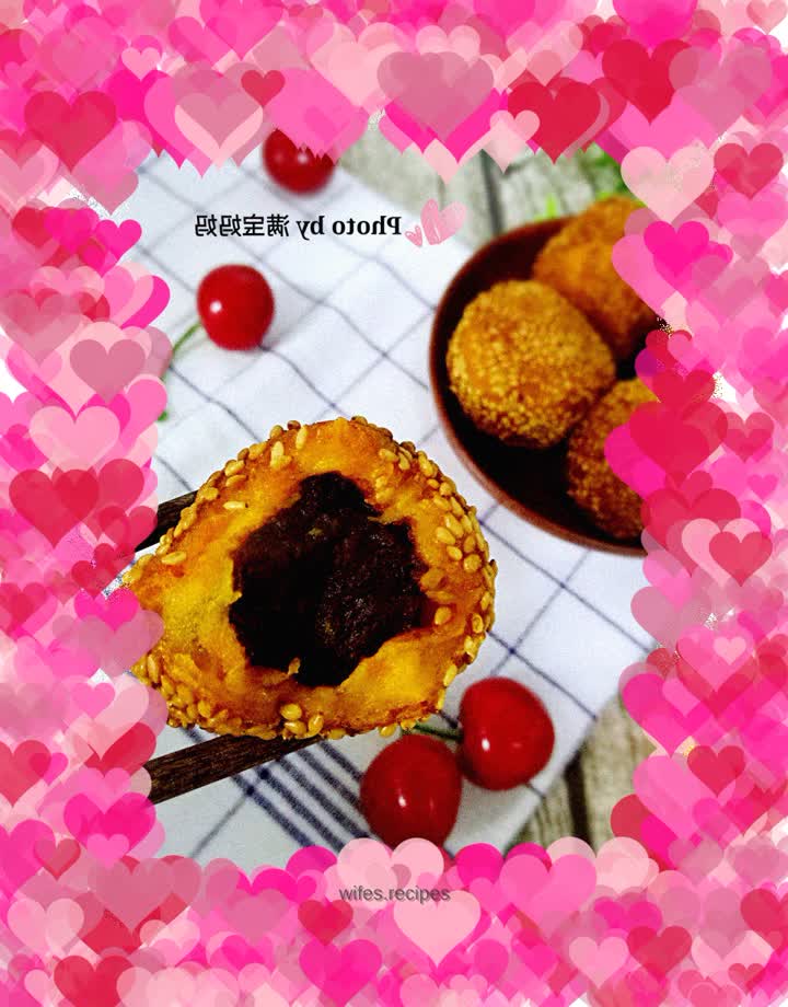 【Tianjin】Pumpkin and bean paste sesame balls