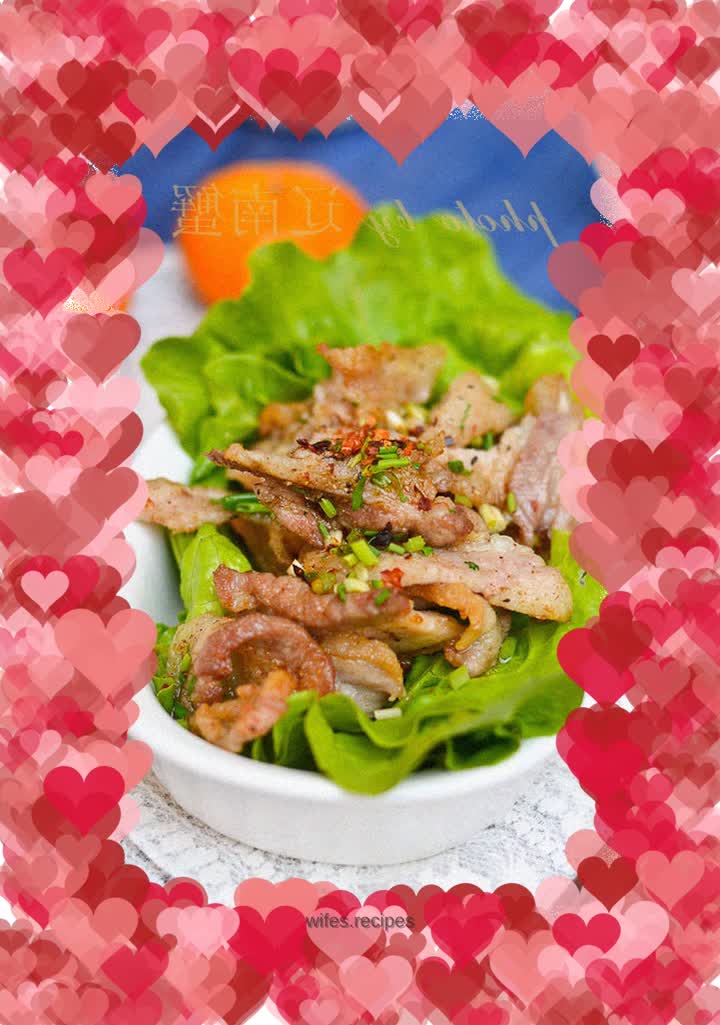 Black pepper grilled pork belly