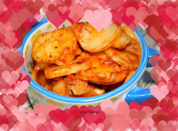 Spicy Cabbage Fried Rice Cake