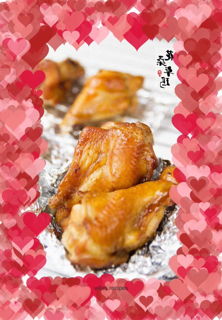 The ultimate tempting low-oil recipe - Grilled Wings with Sauce