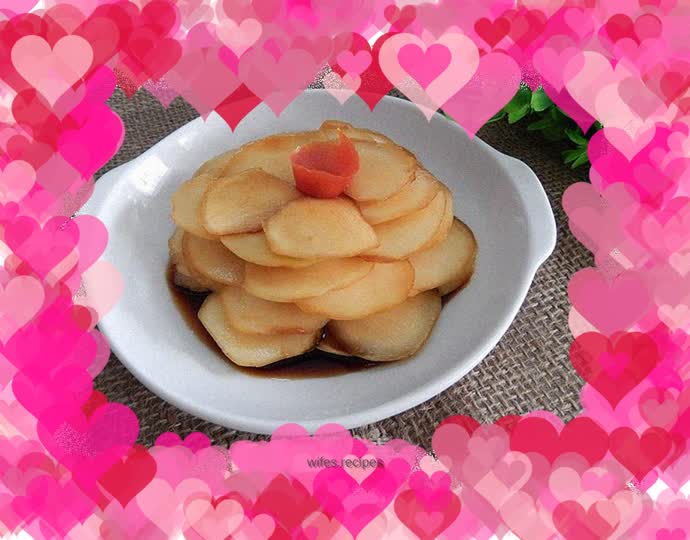 Sweet and sour radish skin
