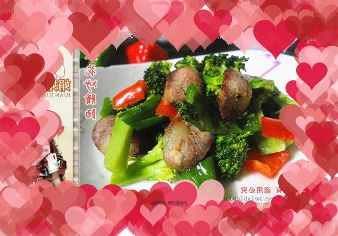 Fried Sausage with Broccoli