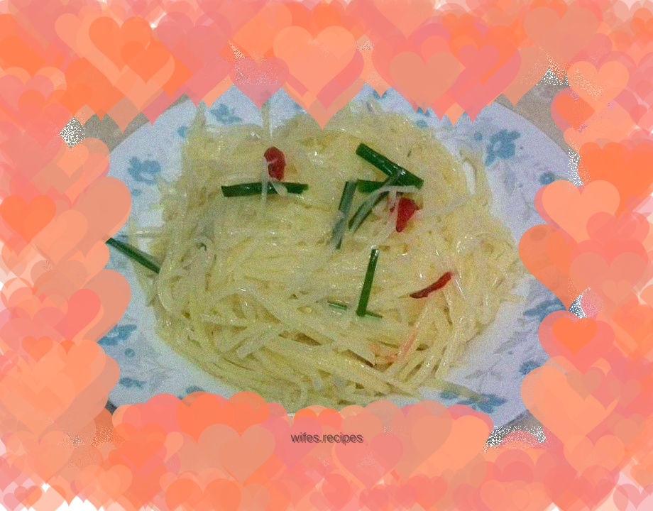 Vinegar potato shreds