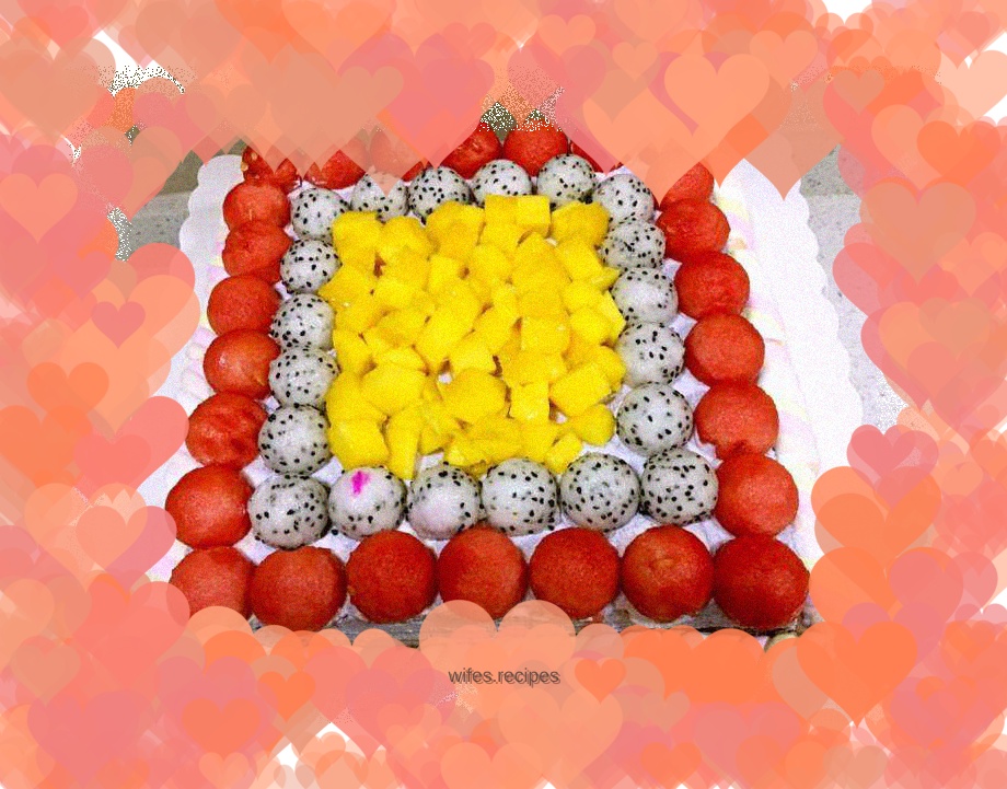 Mango sandwich fruit cake