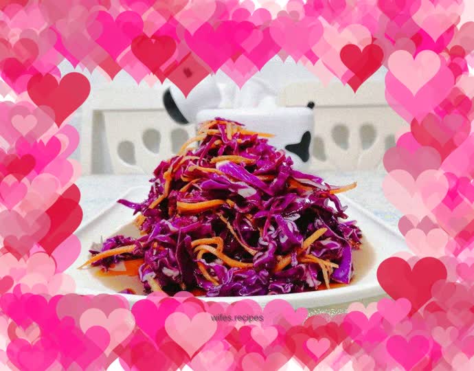 Cold purple cabbage